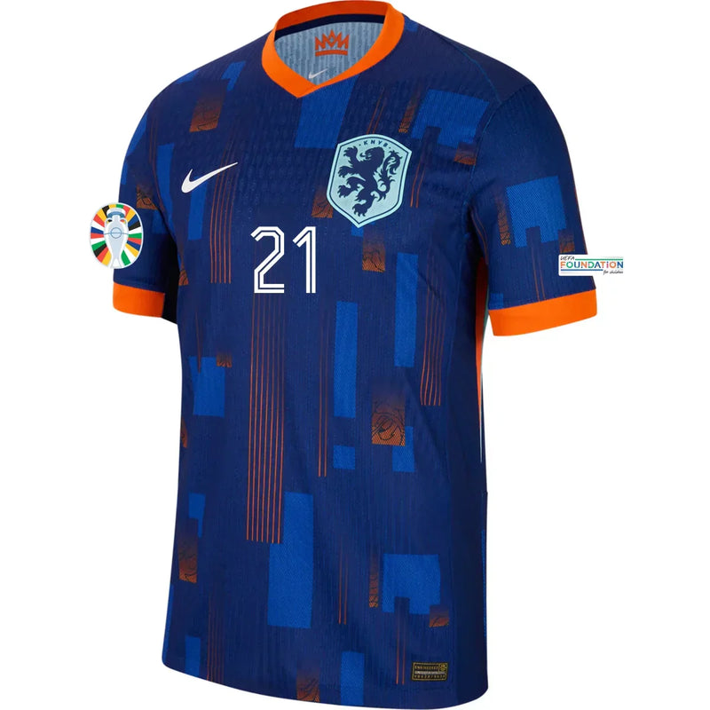 Frenkie de Jong Netherlands 24/25 Authentic II Away Jersey - Nike